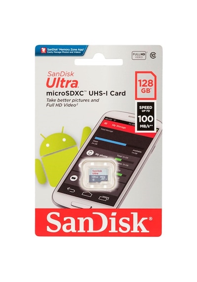 Sandisk 128 Gb Microsd Hafıza Kartı 100 Mb/s Sdxc Uhs-ı Full Hd