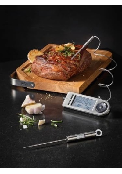 Barbekü Gurme Termometre 25066- Paslanmaz Çelik, Dijital Işıklı Göstergesi İle -20/+200 Derece Arasında Pişirme Ölçümü, 5 Saniyede Hızlı Ölçme, Uzunluk 47 Cm Ahşap Barbekü Gurme Termometre 25066- Paslanmaz Çelik, Dijital Işıklı Göstergesi İle -20/+200 Derece Arasında Pişirme Ölçümü, 5 Saniyede Hızlı Ölçme, Uzunluk 47 Cm Ahşap