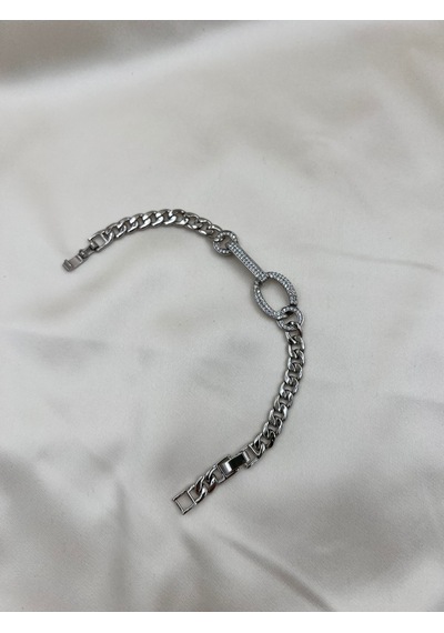Xuping Modern Taşlı Bileklik Gümüş