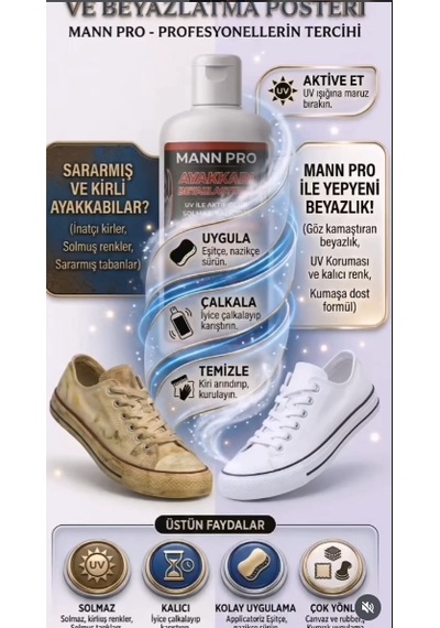 Aitong Mann Pro Ayakkabı Taban Beyazlatıcı Sararma Karşıtı Yüksek Etkili Oksidan Kremjel 150 Ml Beyaz