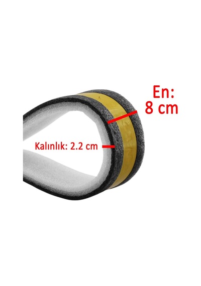 Yapışkanlı Kapı Altı Eşik Süngeri İnce Köpük Soğuk İzolasyon Bandı Fitili 90 Cm Toz Böcek Engel
