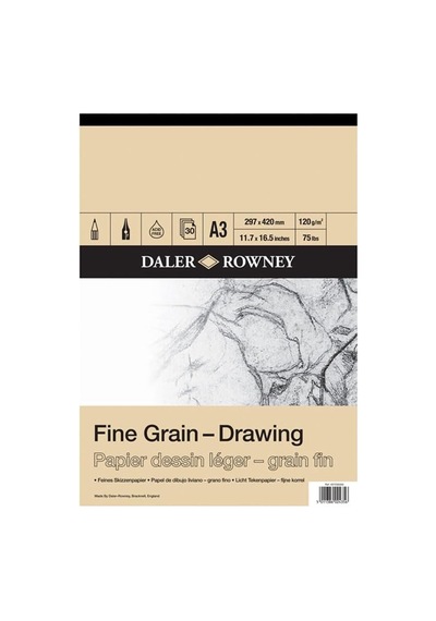 Daler Rowney Fine Grain Drawing Pads 30 Yaprak 120 G A3 Genel