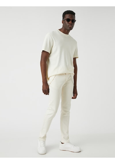 Koton Skinny Fit Kot Pantolon - Michael Jean Ekru 2spm40001bd Ekru Koton Skinny Fit Kot Pantolon - Michael Jean Ekru 2spm40001bd Ekru