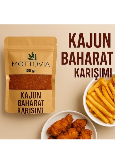 Kızarmış Patates Baharatı - 100 G Tavuk, Et Ve Patates Için Özel Sos Ve Baharat Kajun
