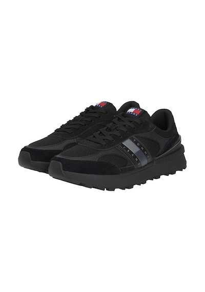Tommy Hilfiger Erkek Renk Bloklu Siyah Sneaker Siyah