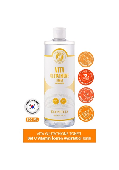 Elensılıa Glutatyon İçeren Aydınlatıcı ve Nemlendirici Tonik Elensilia Glutathione Toner 500ml büyük boy