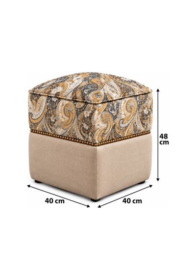 Şahzar Premium Desenli Kare Puf 40x40x48 Cm Lüks Dekoratif Puf, Paisley Desenli, Gold Boncuk Detaylı Çok Amaçlı Puf Bej Desenli - 936695820 Bej Desenli Şahzar Premium Desenli Kare Puf 40x40x48 Cm Lüks Dekoratif Puf, Paisley Desenli, Gold Boncuk Detaylı Çok Amaçlı Puf Bej Desenli - 936695820 Bej Desenli