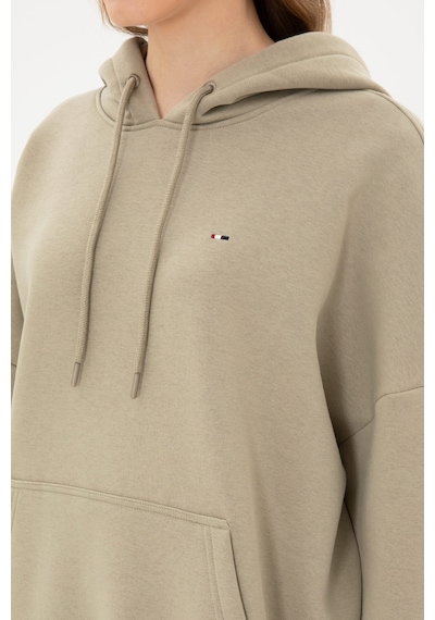 U.S. Polo Assn. Kadın Açık Haki Şardonlu Kapüşonlu Sweatshırt 50313567-VR183