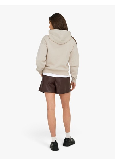 Only Onlbest Lıfe L/s Hood Swt Noos Kadın Gri Sweatshirt - 15338730