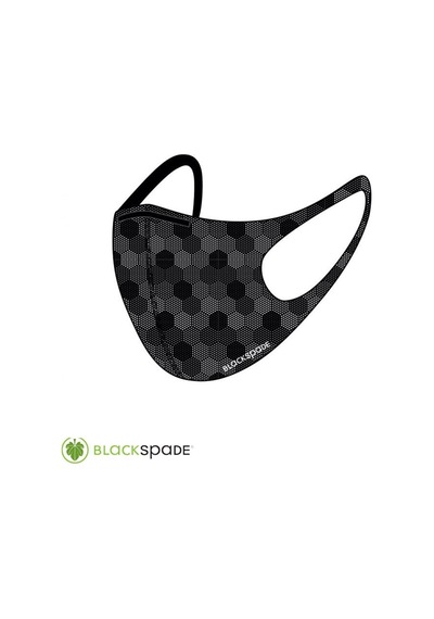 Blackspade Unisex Koruyucu Maske Altıgen Desen Diğer