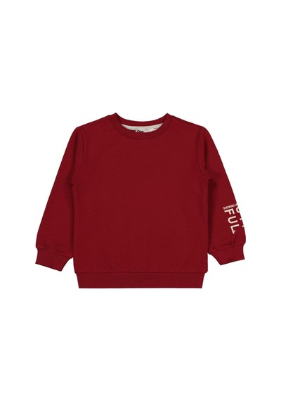 Civil Girls Basic 2-5 Yaş Sweatshirt Koyu Bordo