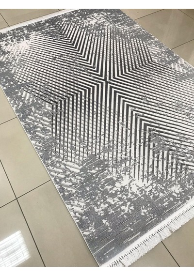 Merinos Halı Elegance 74433 095 Serisi Akrilik Salon Oturma Yatak Odası Halısı Gri