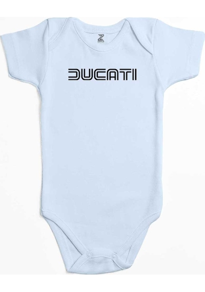 Zepplin Giyim Ducati Text Pembe Bebek Body Zıbın