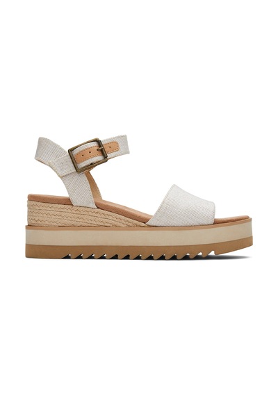 Sandalet Kadın 10017908 Toms Dıana Diana Yarn Dye Sandal Natural Krem