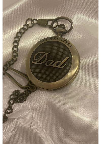 Kapaklı Cep Saati Köstekli Saat Dad