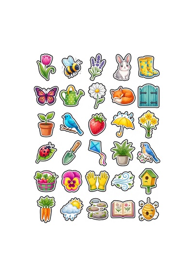 Botanik Doğa Pastel Sticker Seti 150 Adet - 5'li Mega Paket No12 - Laptop Defter Ajanda Çok Renkli