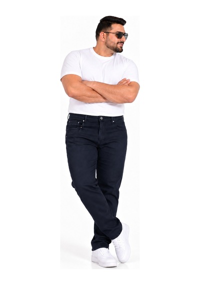 Annex Erkek Büyük Beden Jeans Pantolon Lacivert