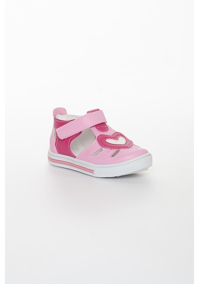 Şirin Bebe Ortopedik Kalpli Pembe Kız Bebe Ayakkabı-1141-pembe Pembe