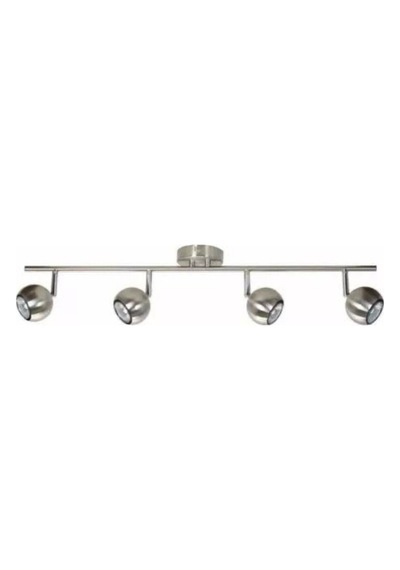 Os Ram Led Li Gu10 İnox Küre Dörtlü Hareketli Başlık Metal Spot Tavan Avize Tasarruflu Led Siyah