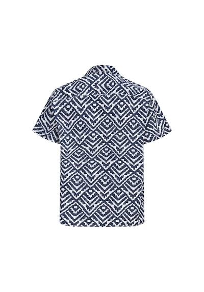 Jack & Jones Büyük Beden Resort Yaka Kisa Kollu Gömlek - Milo - 12290786 Sky Captain