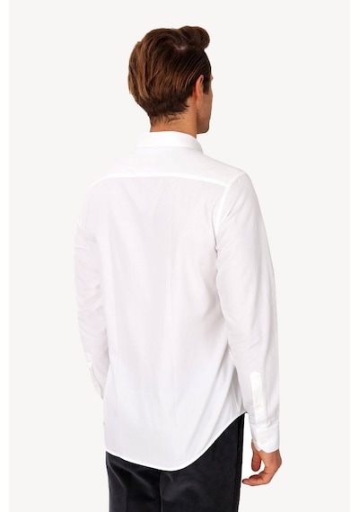 Erkek Beyaz Uzun Kol Slim Fit Gömlek