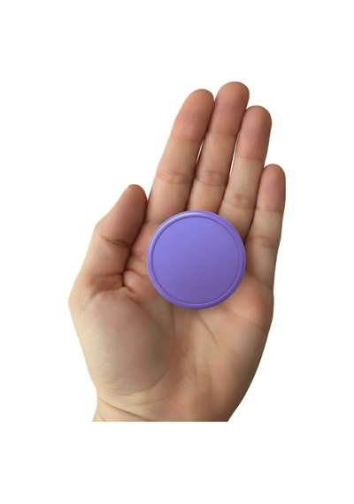 Mor Çocuk Odası Mobilya Kulbu - 55 MM - Abs Plastik Tekli Düğme Dolap ve Çekmece Kulpu Mor