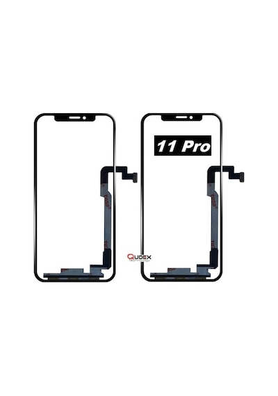 Apple iPhone Uyumlu   11 Pro Dokunmatik Filmli Okalı Ön Cam Lens