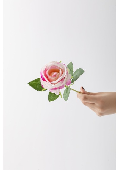 Yapay Kadife Gül Tek Dal Pembe 50 Cm