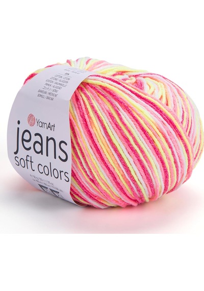El Örgü İpi Jeans Soft Colors, 6214, 10x50 Gr