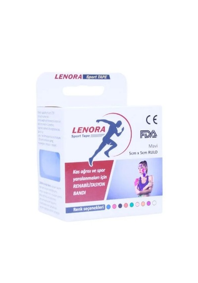 Lenora Kinesiology  Bandı Mavi Sporcu Bandı 5 x 5 M