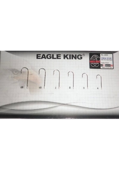 Eagle King 4404nı Düz Uzun Sap Nikel Çelik İğne No:1/0 - Standart
