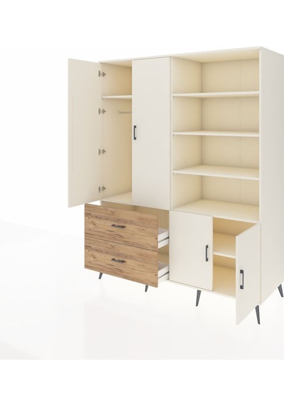 Kronos Gardrop 7 Raflı 2 Çekmeceli Tek Askılı 176x59x221 Aytaşı-aytaşı/çam Aytaşı/çam Kronos Gardrop 7 Raflı 2 Çekmeceli Tek Askılı 176x59x221 Aytaşı-aytaşı/çam Aytaşı/çam