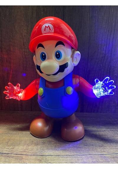 Oyuncak Dans Eden Süpermario Figür Oyuncak Işıklı Sesli Dans Eden Super Mario Figür