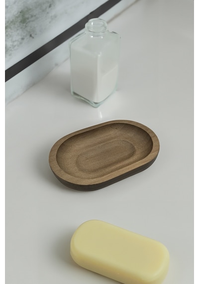Alegre - Naturewood Katı Sabunluk Oval Kahverengi