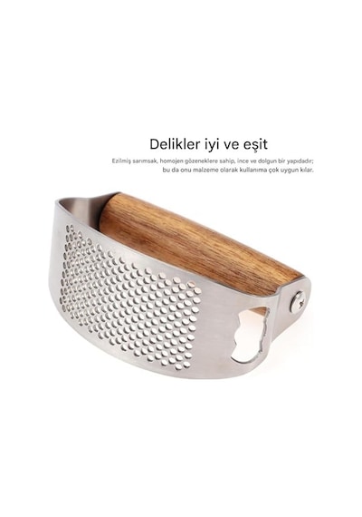 Paslanmaz Çelik Sallanan Sarımsak Ezeceği - Ergonomik Saplı Pratik Sarımsak Ezici, Modern Mutfak Gereçleri El Tipi Ezme Aleti Ve Püre Yapıcı Açık Bej Paslanmaz Çelik Sallanan Sarımsak Ezeceği - Ergonomik Saplı Pratik Sarımsak Ezici, Modern Mutfak Gereçleri El Tipi Ezme Aleti Ve Püre Yapıcı Açık Bej