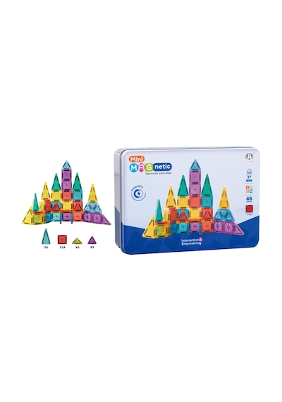 Mini Seyahat Tipi Metal Kutulu 45 Parça Magnet Oyun Seti