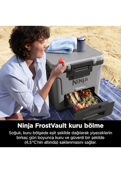 Ninja Frostvault Tekerlekli Cooler 28 Litre - Gri