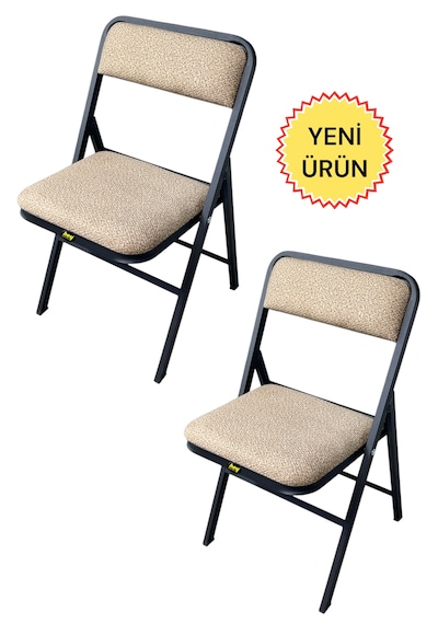 Hey 2'li Katlanır Kamp Sandalyesi Piknik Sandalyesi Kahverengi