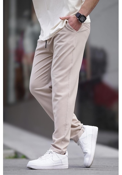 Madmext Bej Düz Paça Erkek Pantolon 6535-bej Bej