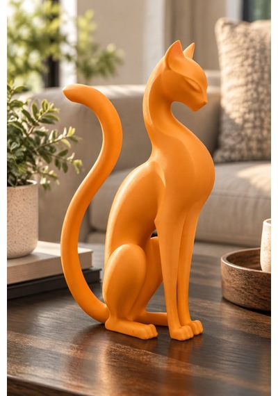 Kedi Anıtı Figürlü Dekoratif Biblo 05690611