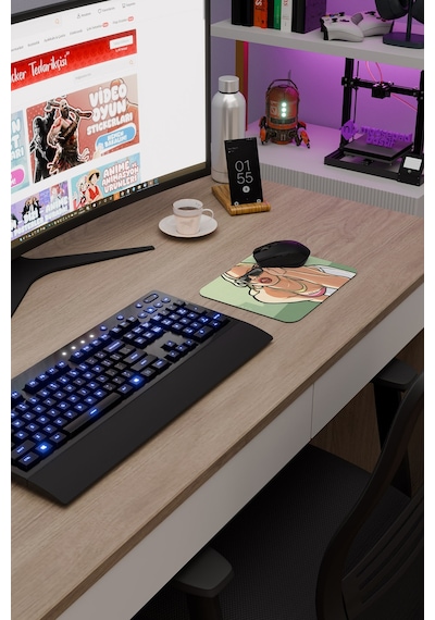 Gta San Andreas Kaymaz Dikişli Kauçuk Oyuncu Mousepad V2 - 22x18 Gaming Mouse Pad Fare Altlığı
