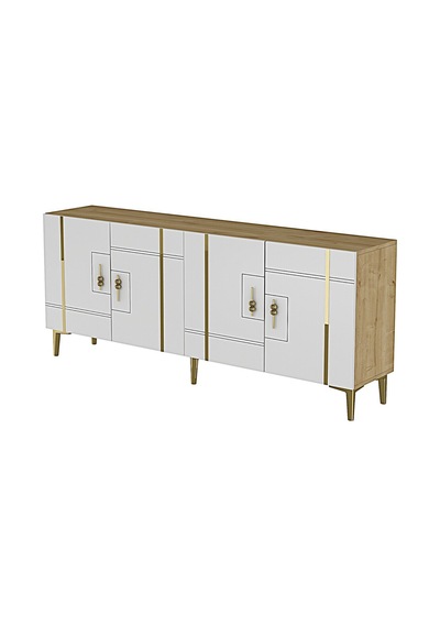 Ka1842dbg Made Konsol Ve Tv Sehpası Safirmeşe-beyaz-gold 180cm Safirmeşe - Beyaz - Altın Ka1842dbg Made Konsol Ve Tv Sehpası Safirmeşe-beyaz-gold 180cm Safirmeşe - Beyaz - Altın