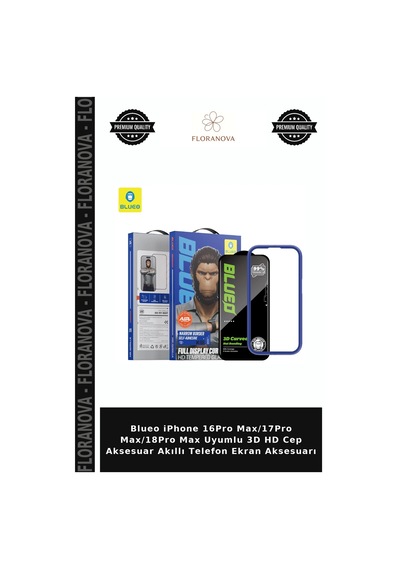 Blueo İphone 16pro Max/17pro Max/18pro Max Uyumlu 3d Hd Cep Aksesuar Akıllı Telefon Ekran Aksesuarı