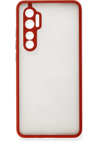 Cosmotex Newface Xiaomi Mi Note 10 Lite Kılıf Montreal Silikon Kapak - Kırmızı