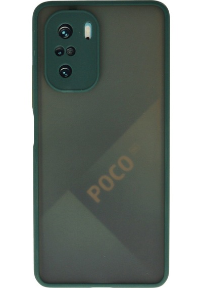 Xiaomi Poco F3 Uyumlu Kılıf Montreal Silikon Kapak - Yeşil
