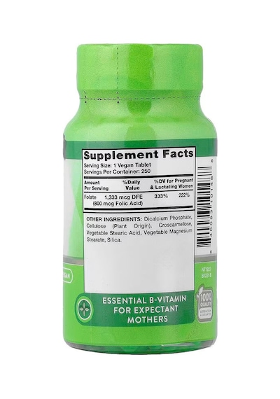 Nature's Truth Vitamin B9 Folate - Folic Acid 800 Mcg 250 Tablet