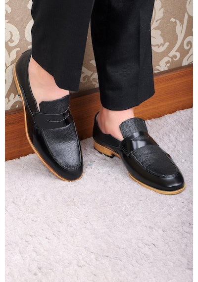 Ducavelli Milazzo Hakiki Deri Erkek Klasik Ayakkabı, Loafer Klasik Ayakkabı