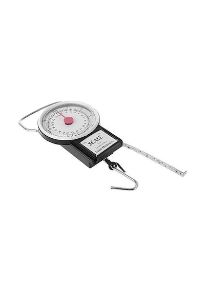 Elektronik Terazi 22 Kg/50lb Kancalı Tartı Aleti 1 Metre Mezuralı Askılı Balıkçı Terazisi