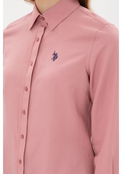 U.S. Polo Assn. Kadın Orkide Uzun Kollu Basic Gömlek 50316711-VR221 U.S. Polo Assn. Kadın Orkide Uzun Kollu Basic Gömlek 50316711-VR221