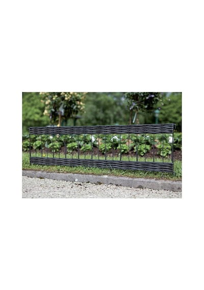 Bordür Kenar Pvc Rattan 100x25/35cm Kahverengi